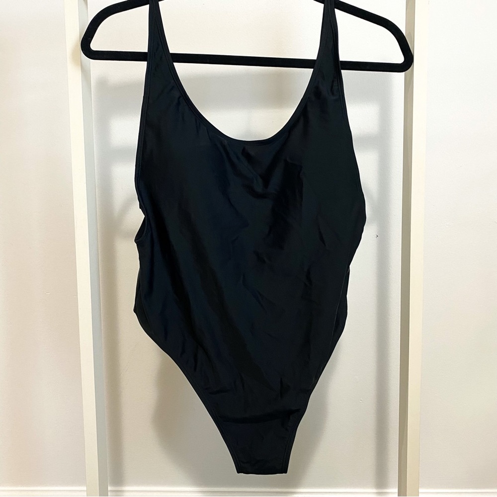 Black One Piece Swim Suit